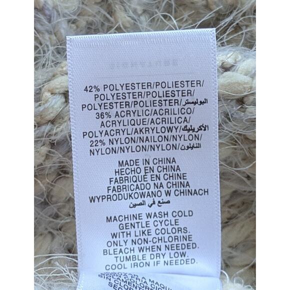 NEW Jones New York Turtleneck Tunic Sweater XL Fuzzy Boucle Gray White Oversized - Picture 10 of 10